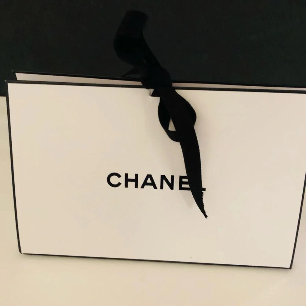 Authentic Chanel Small Gift Box & Small Triangle Gift Box, With Tissue & Shreds